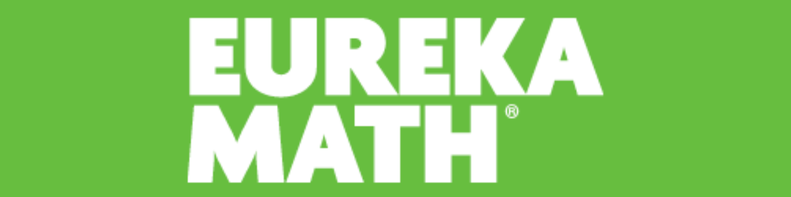 Eureka Math logo with bright green background